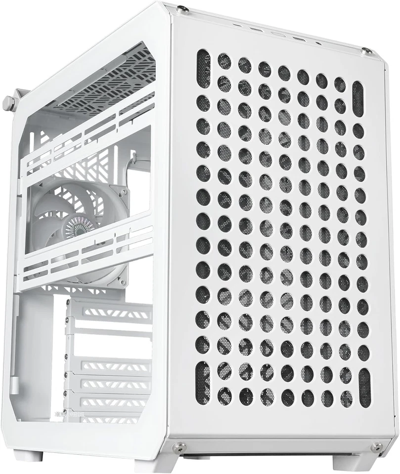 Cooler Master QUBE 500 Flatpack White Small ATX Customizable With Hooks Handles - Image 2 of 2