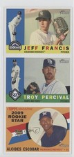 2009 Topps Heritage Advertising Panel Boxloaders Jeff Francis Troy Percival 0j5