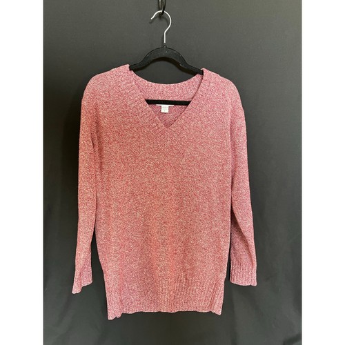 Athleta Vital VNeck Tunic, Small, pink/red, wool & cashmere
