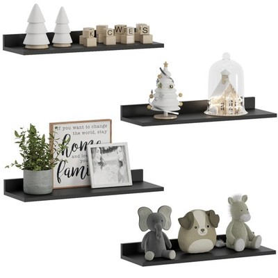 Floating Shelves, Wall Mounted Shelves for Room Decor, Modern Display Shelf f...