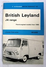 British Leyland J4 Range 1960 Onward Van Manual Handbook 1971 105