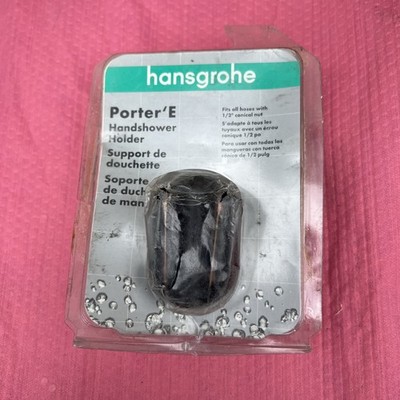Hansgrohe 28321923 Handshower Holder Porter E rubbed Bronze 1/2  Conical Nut