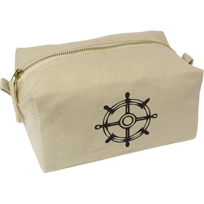 Kulturtasche / Schminkkoffer aus Canvas ''Ship Helm'' (CS00038694)
