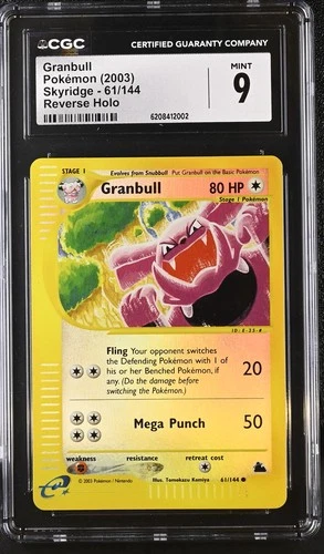 Pokemon Granbull Skyridge 61/144 Reverse Holo CGC 9 Mint