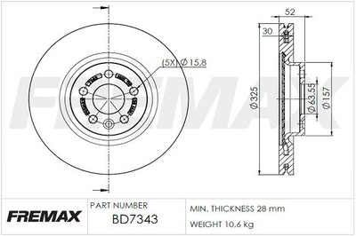 Bremsscheibe FREMAX BD-7343