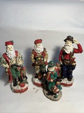 Santa Clause Resin Statue Figurine Lot