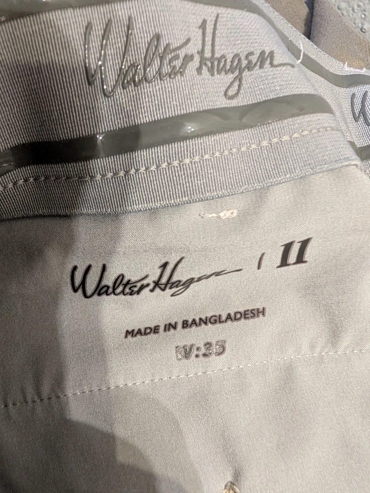 Walter Hagen 11 Men’s Golf Shorts Pink Size 35 Flat Front Performance Polyester - Image 4 of 4