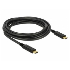 Image of Delock 83325 USB-C cable USB 2.0 USB-C plug to USB-C plug 3m Black