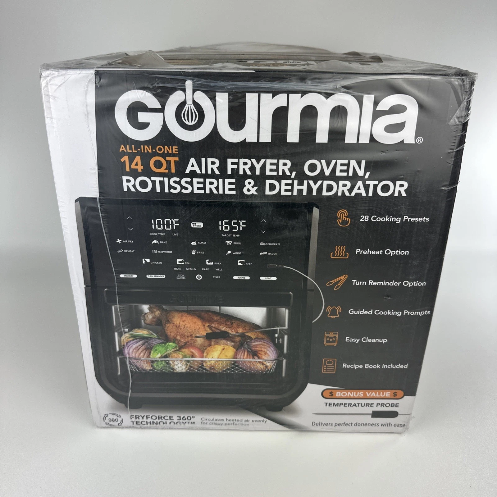Gourmia 14 Qt Air Fryer Oven Rotisserie Dehydrator Digital Black
Opens in a new window or tab