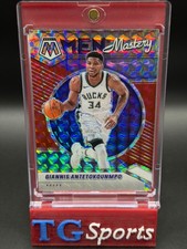 2020-21 Panini Mosaic - Men of Mastery Giannis Antetokounmpo #19 Red Mosaic