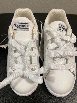 NWT! Reebok Royal Complete Clean 2 (EF6844) - Cloud White/Navy - Boys Size 11 
