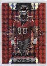 2023 Panini Mosaic Red Mosaic Prizm Warren Sapp #232 HOF 0b3