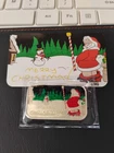 CMG Mint Merry Christmas Peeing Santa 1 Oz .999 Silver Art Bar ENAMELED #752