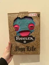 Fuggler Fugg Life Edition 9" CHUM CHUM Blue Purple Tie Dye Cat Silver Teeth NIB