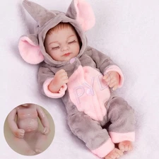 Reborn Baby Dolls Full Body Soft Vinyl Silicone Realistic Newborn Girl Doll Gift