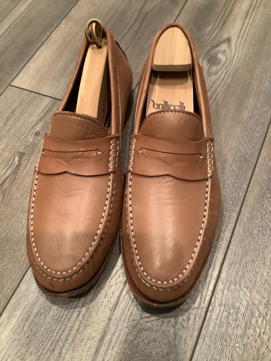 H.S. Trask Sadler Leather Handsewn Penny Loafer Brown Mens 11 M H.S. Trask Sadler Genuine Handsewn Brown Leather  main image 3