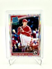 2018 Donruss Optic Rated Rookie Optic Shock Prizm Shohei Ohtani CLEAN (Pitching)