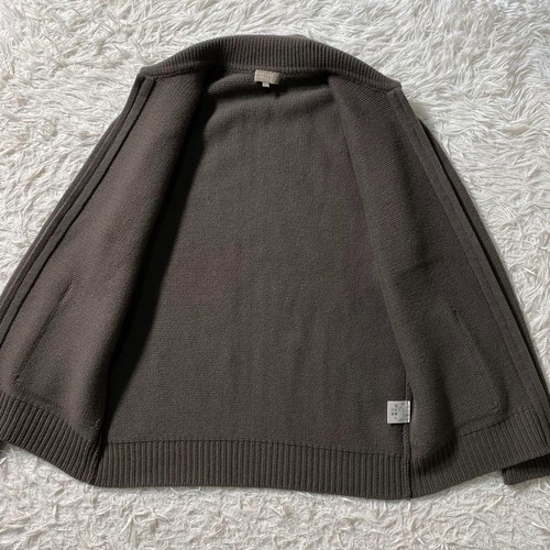 Margaret Howell Cashmere Silk Blend Knit Jacket Brown L Japan Wool F/S - Picture 10 of 19