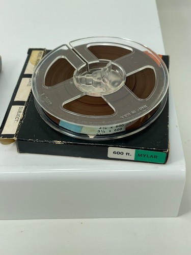 Two Vintage Certron Magnetic Recording Tape Splice Free 600 ft Each - Picture 3 of 5