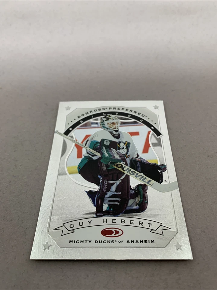 1998 Donruss Preferred Silver Hockey NHL Card #129 Guy Hebert Mighty Ducks - Image 3 of 4