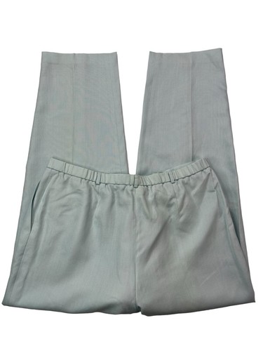 Talbots Dress Pants Women's Size 20 Wide Leg Aqua Linen Blend Lined NWOT - Picture 15 of 24