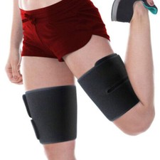 Hamstring Compression Sleeve Thigh Brace for Men  Women Pain Relief Leg Wraps--