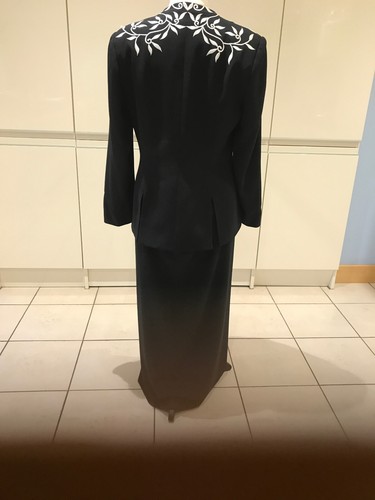 Frank Usher 2 piece Black and White Suit - Picture 2 of 8