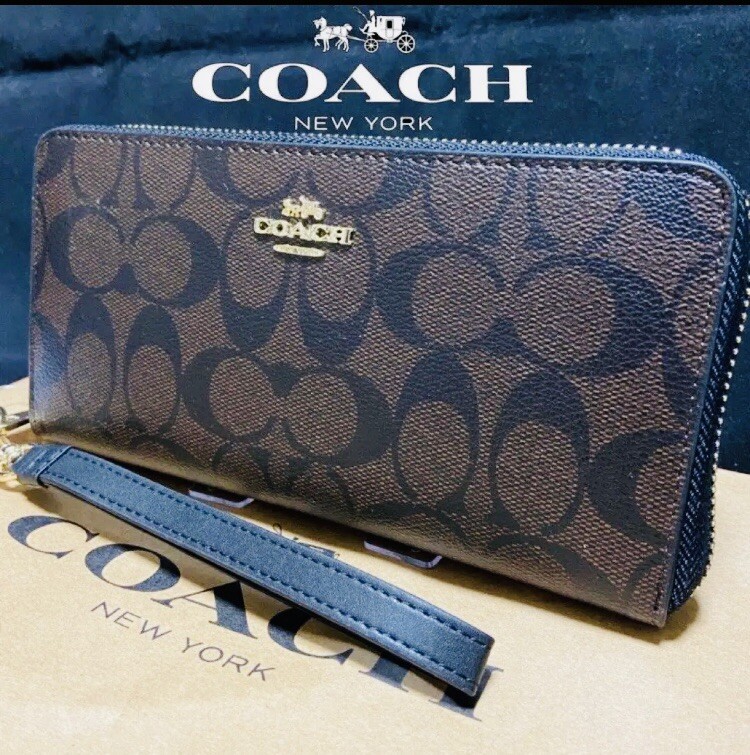小物 COACH Leather Wallet Ivory Beige Long Coach Wyn Long Wallet Beige Leather | Luxe Collective