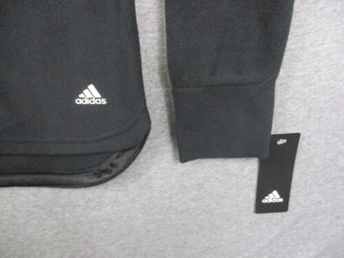 Adidas Golf Pullover Sweatshirt Fleece Medium Black Women's NWt - Picture 2 of 10