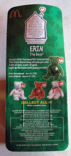 McDONALDS TY Beanie Baby The Bear Britannia Maple Glory Tag Error Complete set - Picture 5 of 5