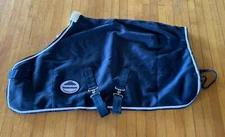 Weatherbeeta Fleece Cooler Standard Neck Horse Blanket Navy Blue 48" 4’