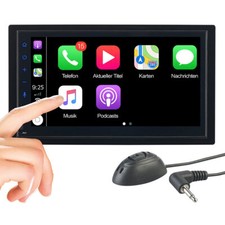Creasono 2-DIN-Autoradio mit Apple CarPlay, Freisprechfunktion, 17,1-cm-Display