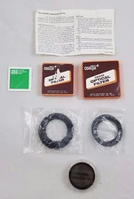 VINTAGE Lot Coastar Coated OPTICAL FILTERS Kalimar Circular Marumi Holders 55 mm
