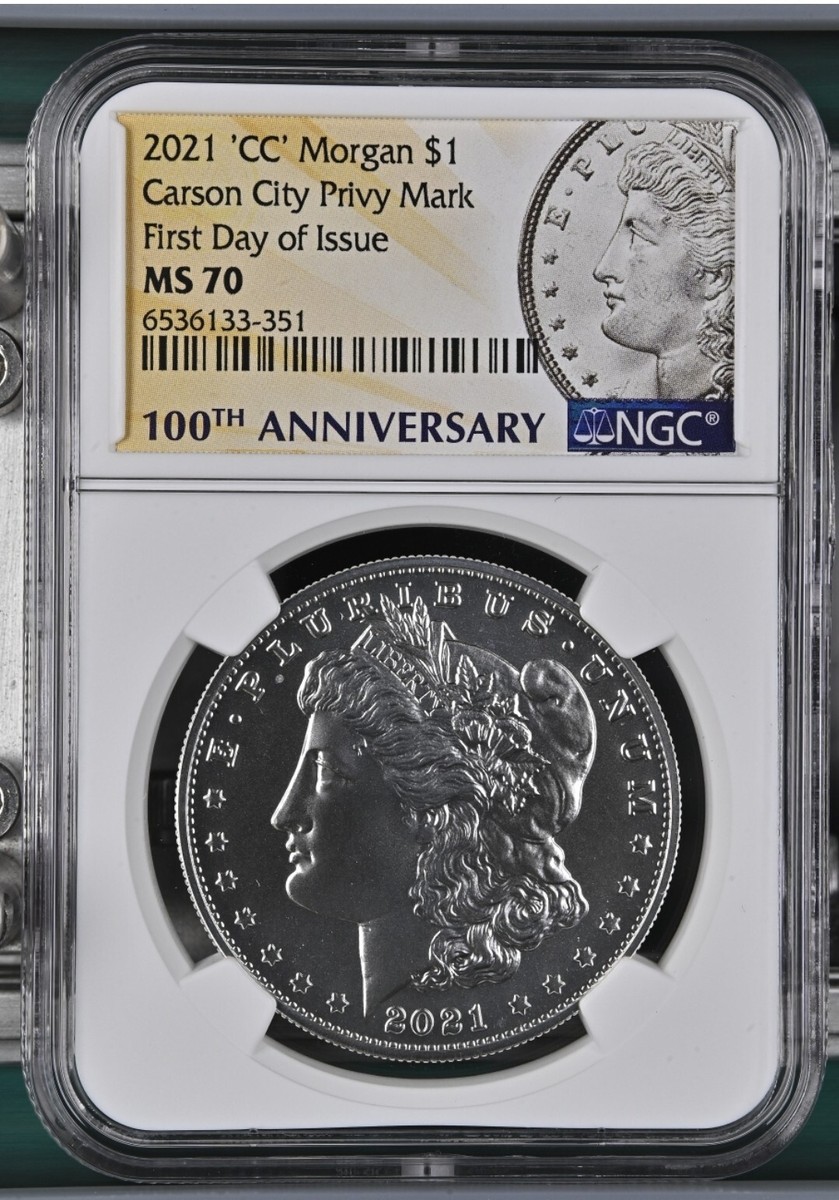 2021 CC MORGAN silver Dollar NGC MS 70 First Day Issue CARSON CITY