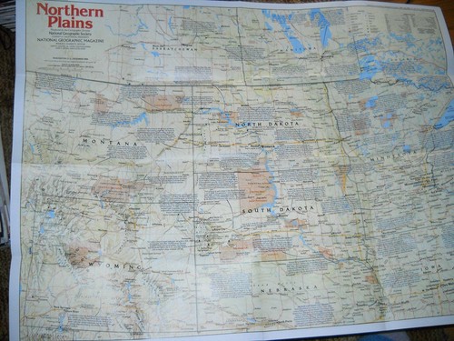 The Making of America Northern Plains National Geographic Map December 1986 - Picture 2 of 3