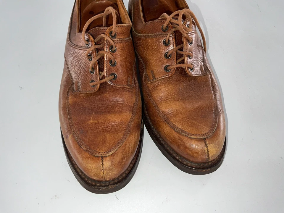 Zapatos Oxford Ralph Lauren Hechos en Banco Talla 10.5 Mujer Marrón Inglaterra YGI D4S-30 Foto 4 de 4