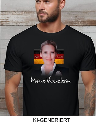 Alice Weidel T Shirt AFD Wahlkampf Bundeskanzler Deutschland Meine Kanzlerin 49