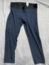 Nike Pro Tech Pack Compression Pants Size 2XL XXL Navy Blue Black Running
