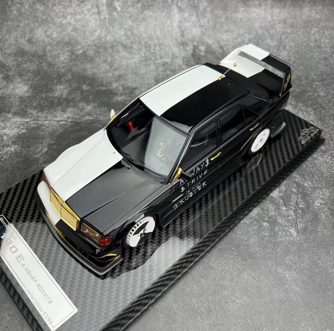 SUPER RARE* VIP 1/18 A$AP ROCKY Mercedes-Benz 190E (W201) NFS