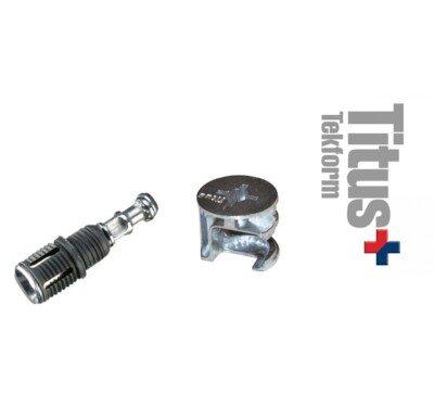 4 Stück - Titus/Tekform - T5570 YA - Quickfit - Expandodübel 10 x 33,5 mm (23,5 mm) mit Nocken