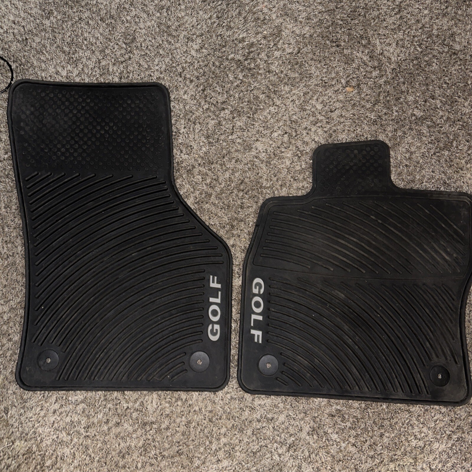 VW Golf R Rubber Floor Mats MK7 MK7.5 1519 OEM 5G1 061 550 041 Front