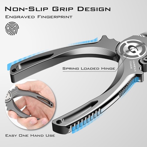 Gomexus Plier X Titanium Fishing Pliers 7'' with Leather Sheath - Bild 3 von 12
