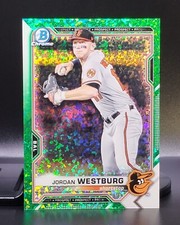 Jordan Westburg (2021) Bowman Chrome Green Mini-Diamond Refractor (#SN /99)