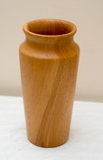 Made-in-the-USA 6" Hand-Turned Beech Wood Decorative Bud Vase