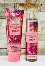 Bath  Body Works COSTA RICA PINK PINEAPPLE SUNRISE Body Cream And Body Spray