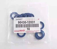 Genuine OEM Toyota Lexus Oil Pan Drain Plug Washer Gasket Set of 10 90430-12031