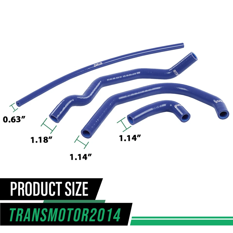Kit de mangueras de radiador de silicona azul apto para Yamaha YFZ350 1987-2006 Banshee nuevo Foto 3 de 4