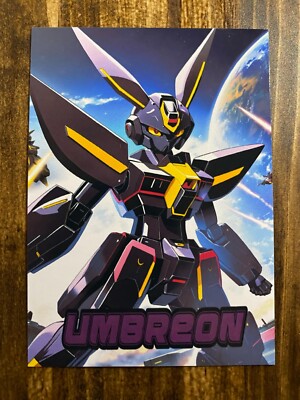 Gundam Umbreon Custom Pokemon Novelty Card