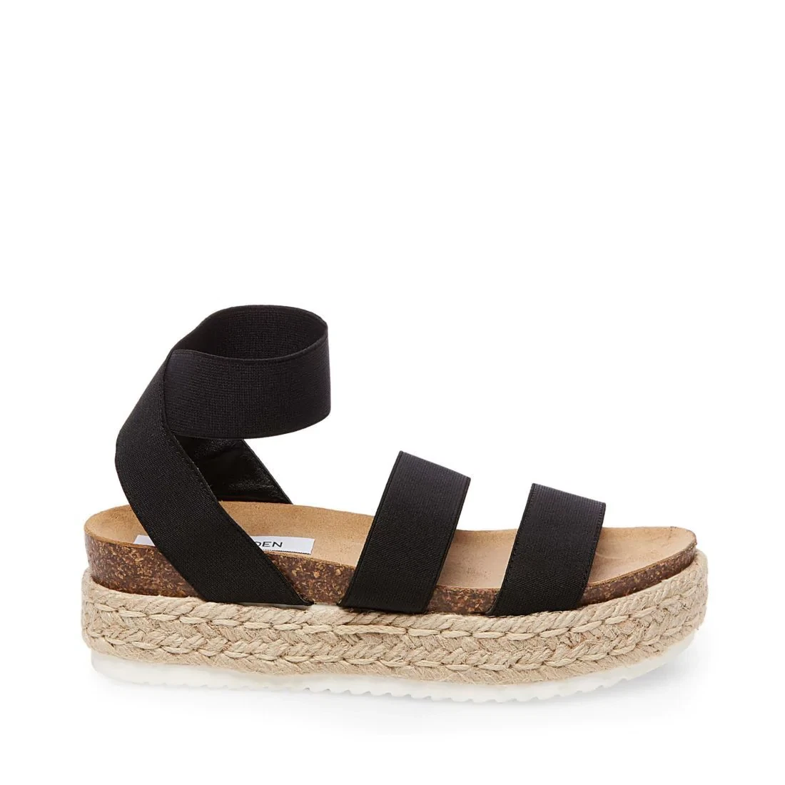 Steve Madden Kimmie Black Espadrille Platform Sandals size 7 eBay