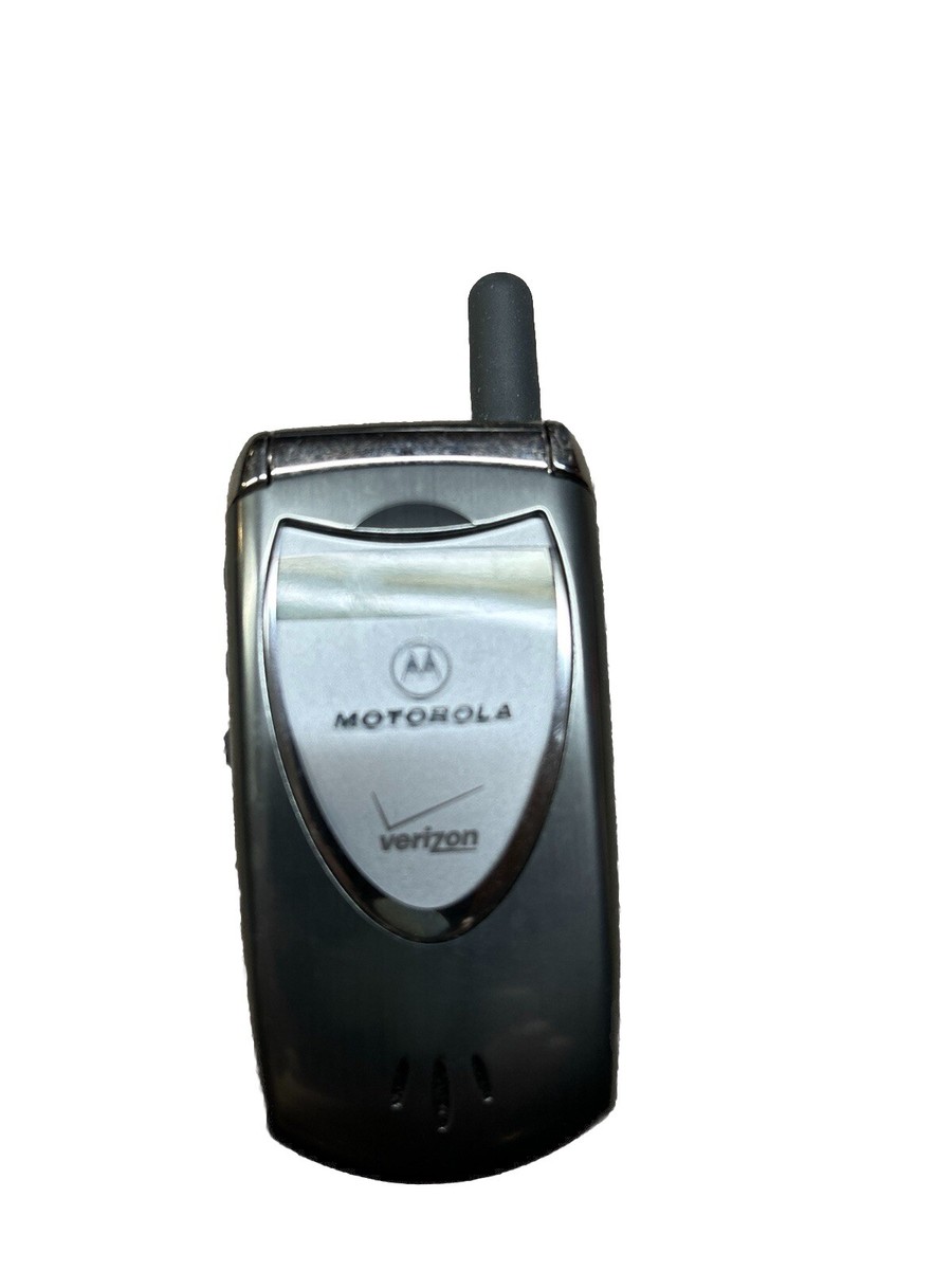 Vintage Motorola V60S Cellular Flip Phone with Charger Manual
